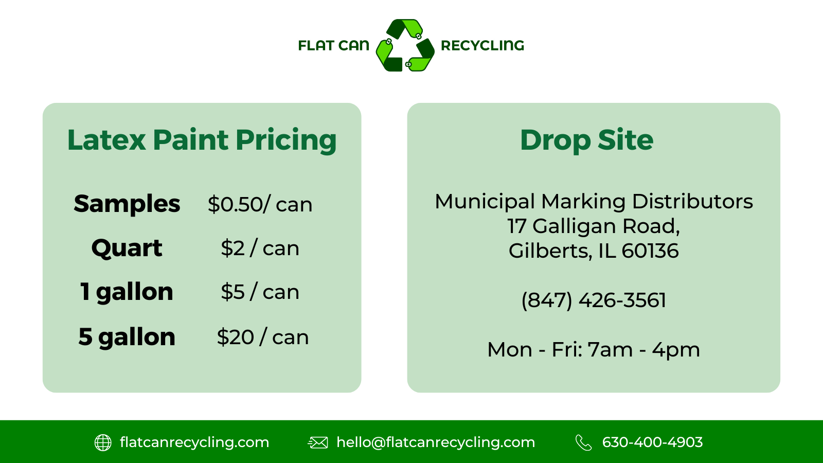 We Recycle Latex Paint Flat Can Recycling   Latex Paint Pricing 